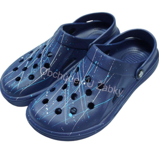 Pánské nazouváky gumové modré Listar 9073A