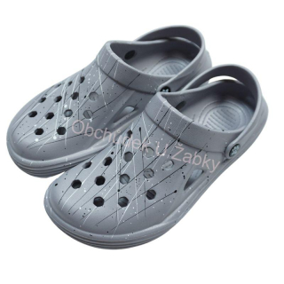 Pánské nazouváky gumové šedé Listar 9073A