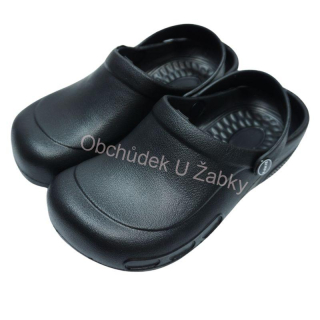 Dámské gumové nazouváky plné černé Pakie LS8860B