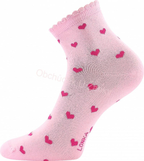 Dívčí ponožky růžové EMA Fuski Boma Voxx