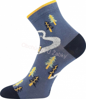 Chlapecké ponožky Kay tm.modré kemp Fuski Boma Voxx