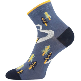 Chlapecké ponožky Kay tm.modré kemp Fuski Boma Voxx