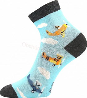 Chlapecké ponožky Kay sv.modré letadla Fuski Boma Voxx
