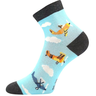 Chlapecké ponožky Kay sv.modré letadla Fuski Boma Voxx