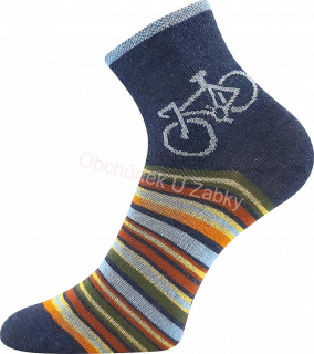Chlapecké ponožky Kay tm.modré kola Fuski Boma Voxx
