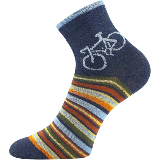 Chlapecké ponožky Kay tm.modré kola Fuski Boma Voxx