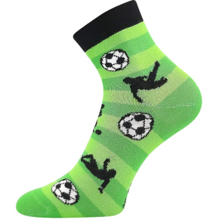 Chlapecké ponožky Kay zelené fotbal Fuski Boma Voxx