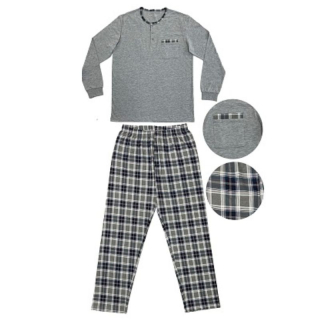 PÁNSKÉ PYŽAMO sv.šedé Wolf S2476A