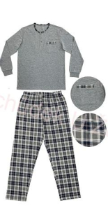 PÁNSKÉ PYŽAMO sv.šedé Wolf S2476A