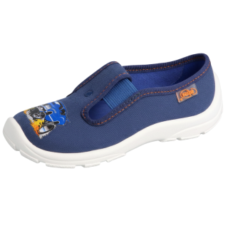 CHLAPECKÉ bačkory modré auto BEFADO 975X181