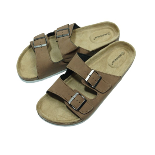 Pánské pantofle korkové hnědé N/M 2242/8