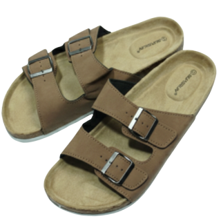 Pánské pantofle korkové hnědé N/M 2242/8