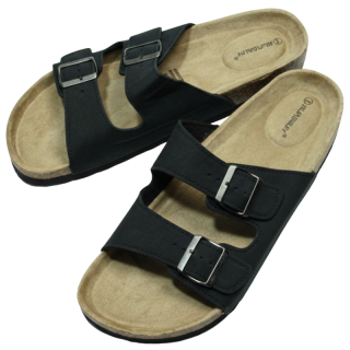 Pánské pantofle korkové černé N/M 2242/1