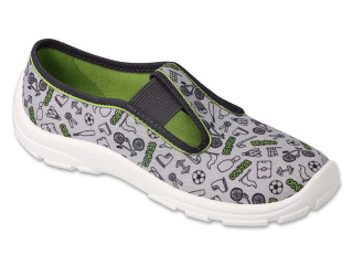 CHLAPECKÉ bačkory šedé Sport BEFADO 975Y183