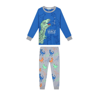 CHLAPECKÉ PYŽAMO modrá/šedá Kugo MP3830