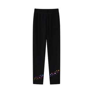 Dívčí zateplené legíny  černé Wolf T2423