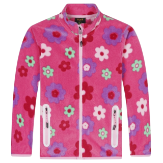 Dívčí FLEESOVÁ MIKINA růžová FM9711