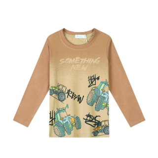 CHLAPECKÉ TRIČKO hnědé Kugo HC0357