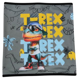 Chlapecký nákrčník tm.šedý T-Rex KEV 2024-135