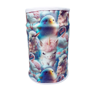 Dívčí nákrčník růžová/modrá jednorožec KEV 2024-121