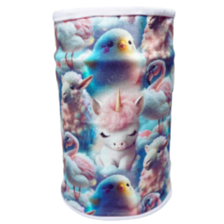 Dívčí nákrčník růžová/modrá jednorožec KEV 2024-121