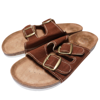 Pánské korkové PANTOFLE hnědé Listar B887/6