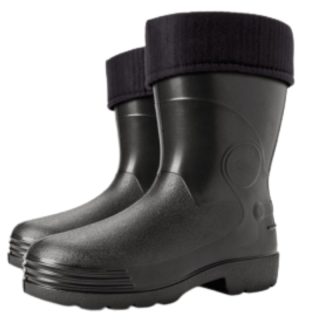 Pánské gumové holínky zateplené černé 3910 Demar