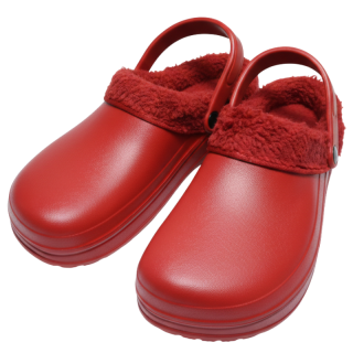 DÁMSKÉ GUMOVÉ NAZOUVÁKY ZATEPLENÉ PLNÉ červené Listar LS803W