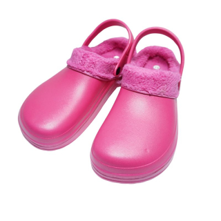 DÁMSKÉ GUMOVÉ NAZOUVÁKY ZATEPLENÉ PLNÉ růžové Listar LS803W