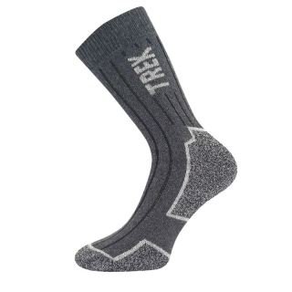 Pánské silné ponožky antracit melé Trekan Fuski Boma Voxx