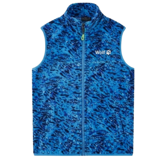 CHLAPECKÁ FLEESOVÁ VESTA modrá Wolf B2445