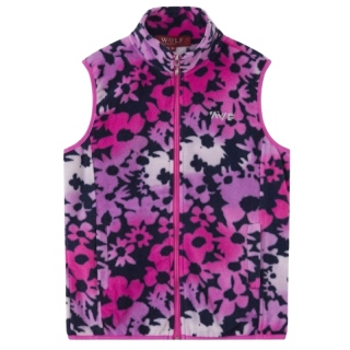 Dívčí FLEESOVÁ VESTA růžová Wolf B2442