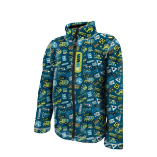 Chlapecká fleesová mikina  modrá Bagr  WAMU