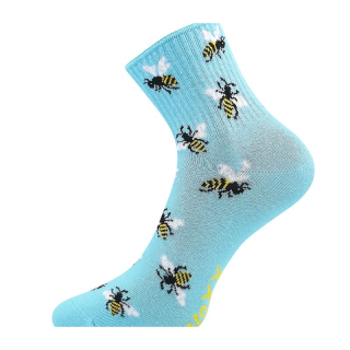 Dámské ponožky Agapi modré včelky Fuski Boma Voxx
