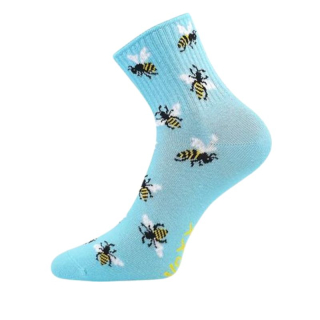 Dámské ponožky Agapi modré včelky Fuski Boma Voxx