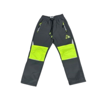 Chlapecké zateplené šusťákové kalhoty šedé Sezon SU2112