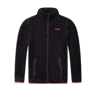 Dívčí FLEESOVÁ (chlupatka) MIKINA černá Wolf B2450