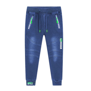 Chlapecké zateplené riflové tepláky modré CK0926