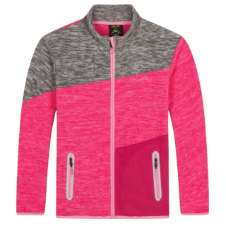 Dívčí FLEESOVÁ MIKINA  růžová Kugo FM8785