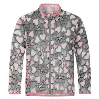 Dívčí fleesová mikina šedá Kugo FM1081