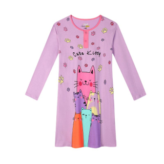 DÍVČÍ NOČNÍ KOŠILE fialová Kugo MC5857