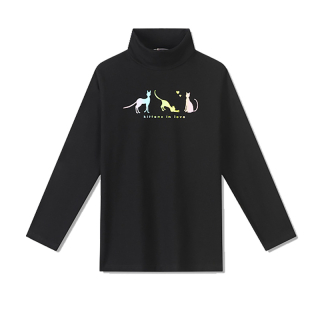 Dívčí rolák černý Kugo FT1219