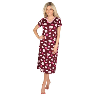 DÁMSKÁ NOČNÍ KOŠILE bordo P Naira 285 Evona