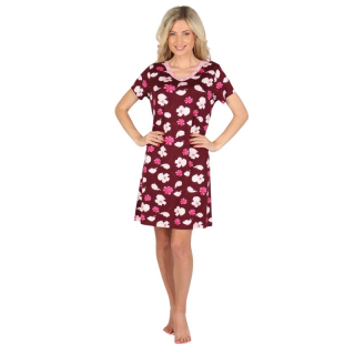 DÁMSKÁ NOČNÍ KOŠILE bordo P Fergie 285 Evona