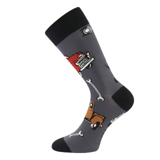 Voxx Obrázkové ponožky Depate Auta šedé