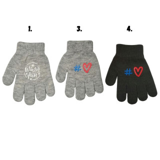 Dívčí pletené rukavice Gloves MS068