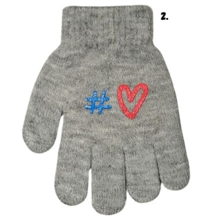 Dívčí pletené rukavice Gloves MS069