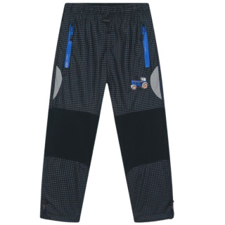 Chlapecké zateplené outdoorové kalhoty černá/modrá Kugo C8970