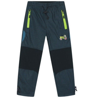 Chlapecké zateplené outdoorové kalhoty černá/modrá Kugo C8970