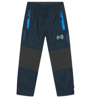 Chlapecké zateplené outdoorové kalhoty černá/modrá Kugo C8970